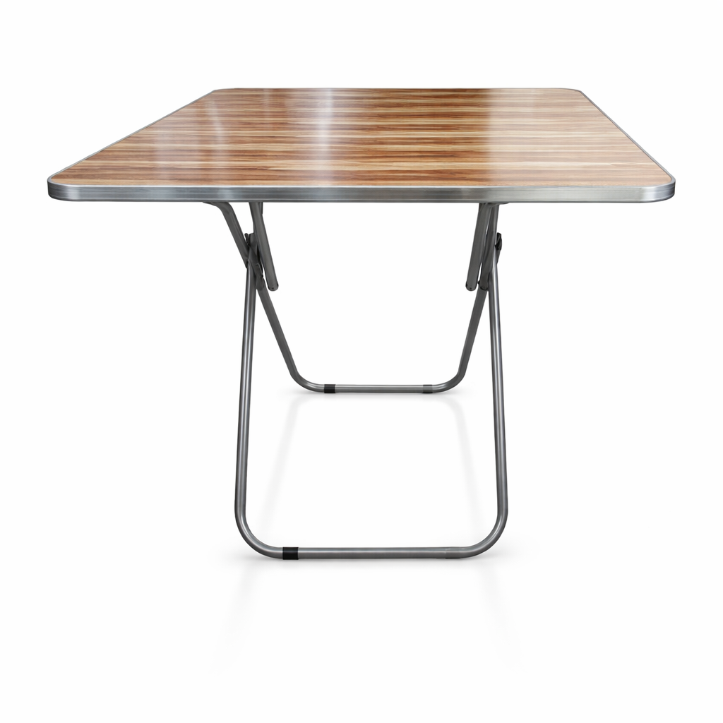 Mesa Plegable Portátil Multiuso Símil Madera Para Camping