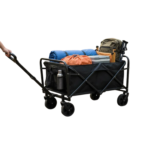 Carro Plegable Multiuso Playa Jardin Camping 4 Ruedas Grandes