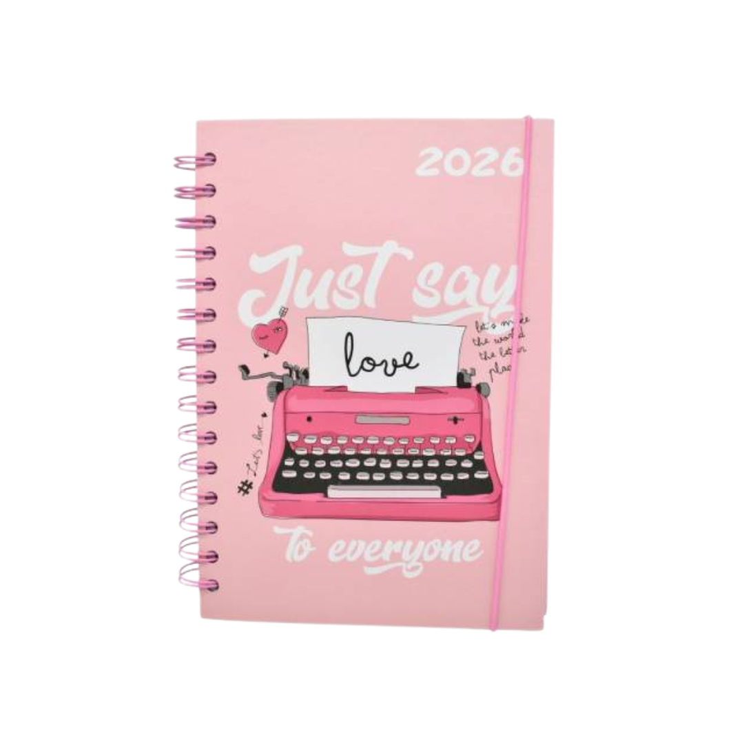 Agenda 2026 Diseño máquina retro