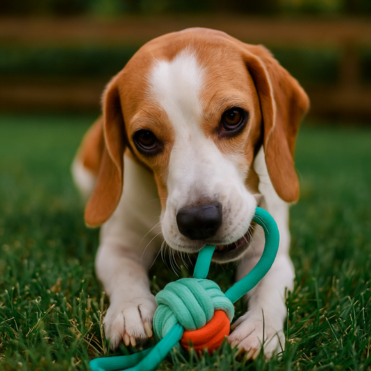 Juguete para mascota Cuerda con bola.