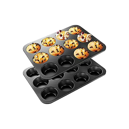 Molde Antiadherente X12 Cupcakes Muffins Magdalenas