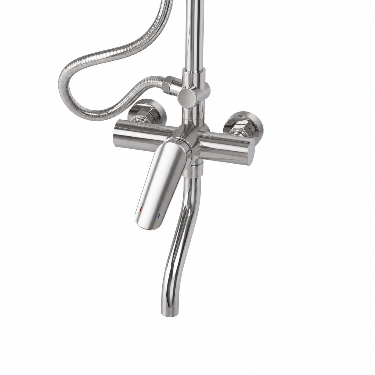 Duchero Con Soporte Barral De Ducha Monocomando Baño