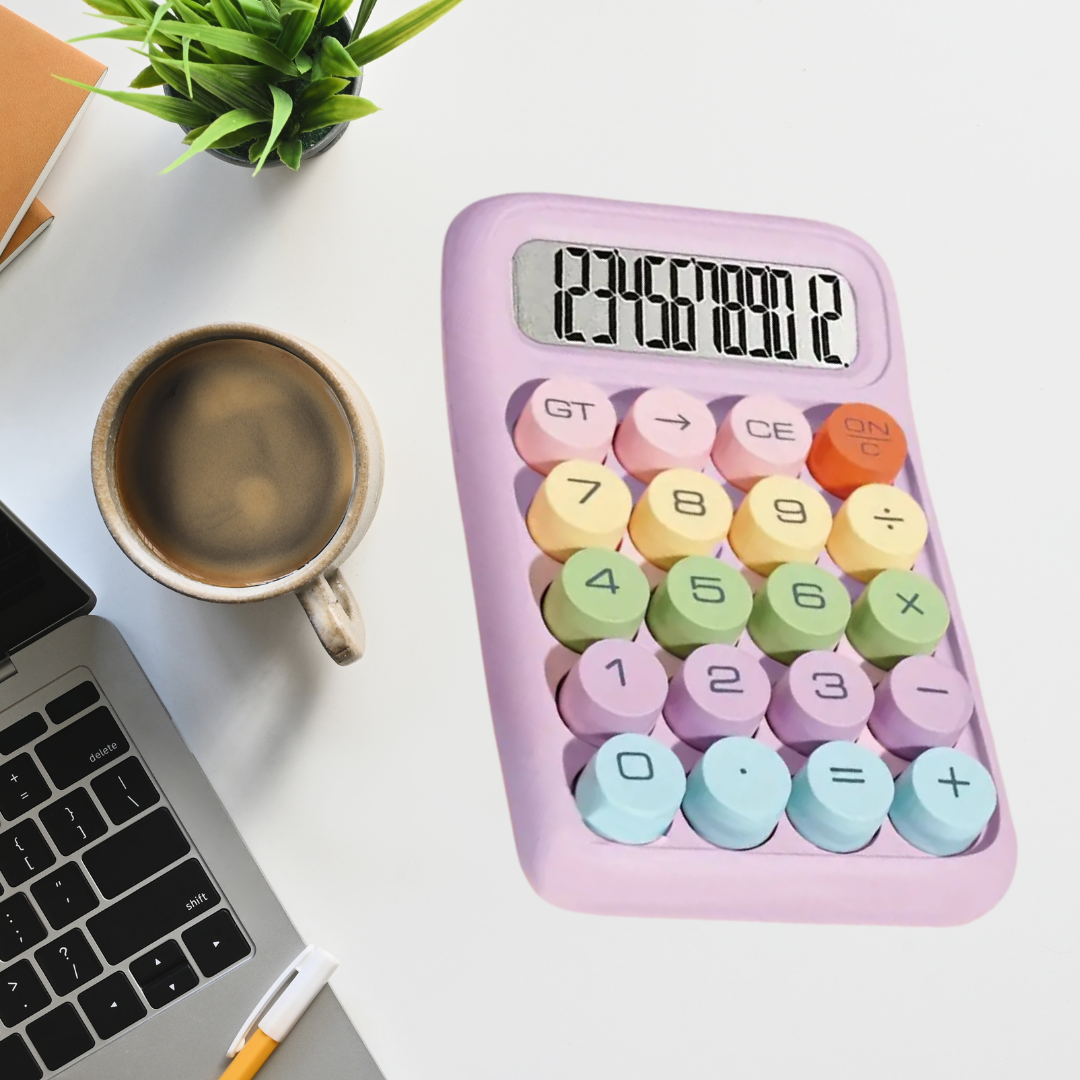 Calculadora de escritorio estilo retro - Aesthetic