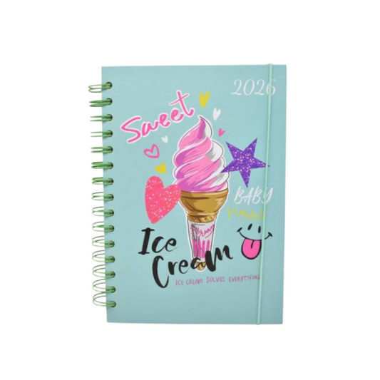 Agenda 2026 Diseño crema helada