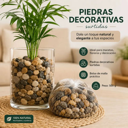 Piedras Decorativas Para Jardín Zen Macetas Y Acuarios 500gr