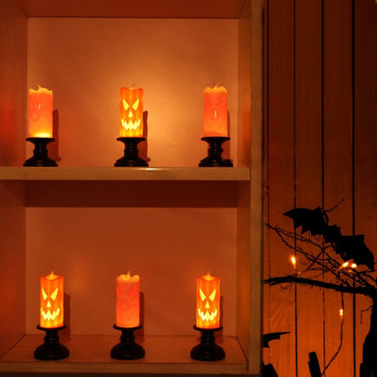 Vela LED Halloween a pilas con portavela x2 unidades