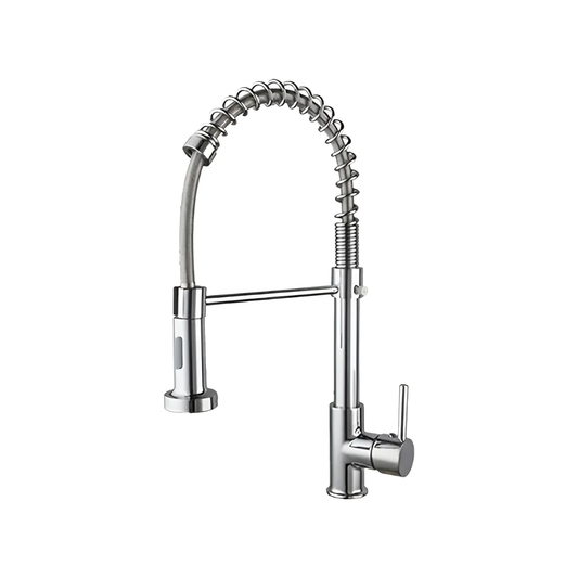 Llave Monocomando Canilla Lavaplatos Flexible Cocina Plateado