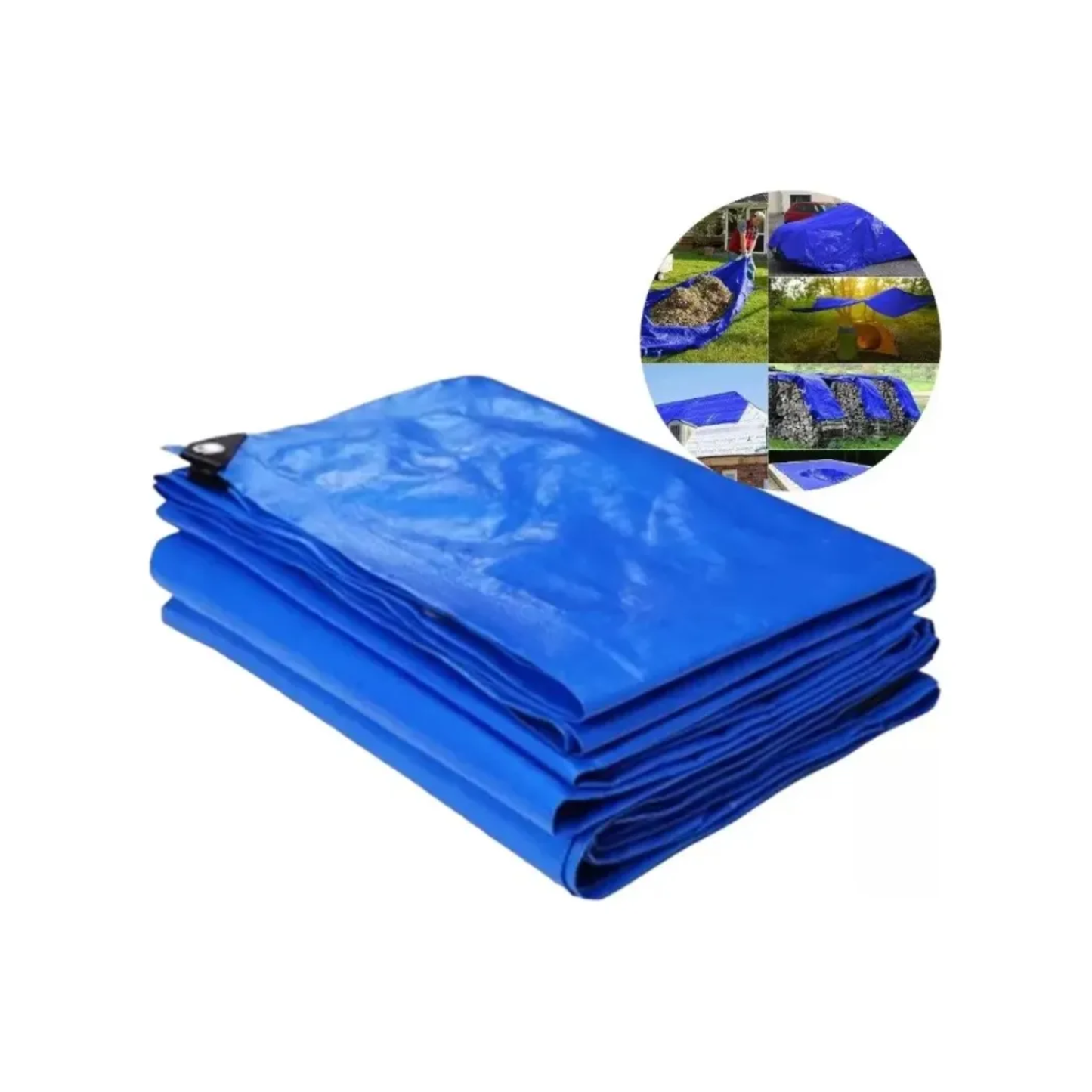 Lona Impermeable Exterior Con Ojales 6x8m Resistente Al Sol