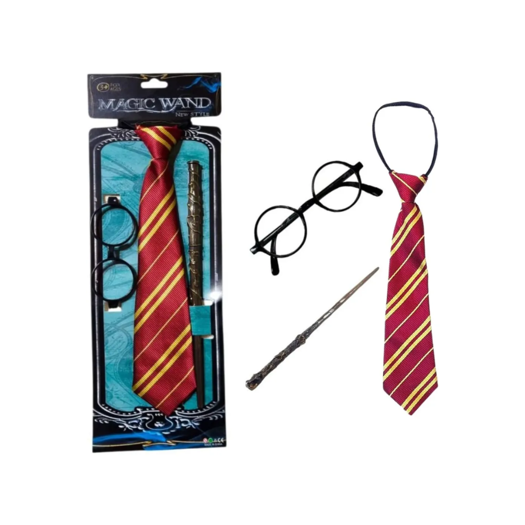 Accesorios Para Disfraz Mago O Harry Potter 3pcs Magic
