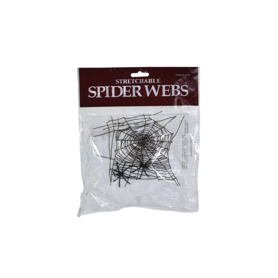 Decoración telaraña blanca para halloween