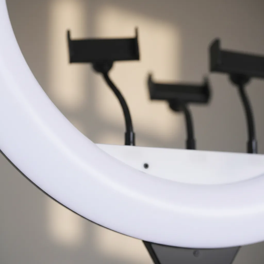 Aro De Luz Led Con Trípode Y Control 47cm 3 Dispositivos