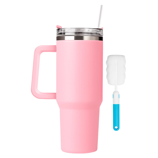 Vaso Térmico De 1200ml Con Acero Inoxidable - Rosa