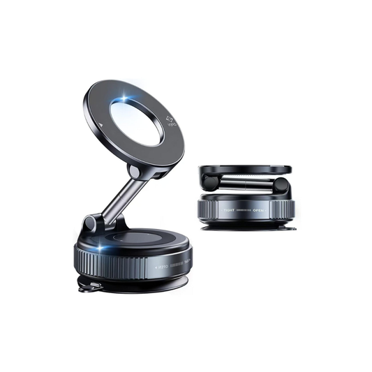 Soporte Magnético 360° Celular Auto Escritorio Firme Premium Negro