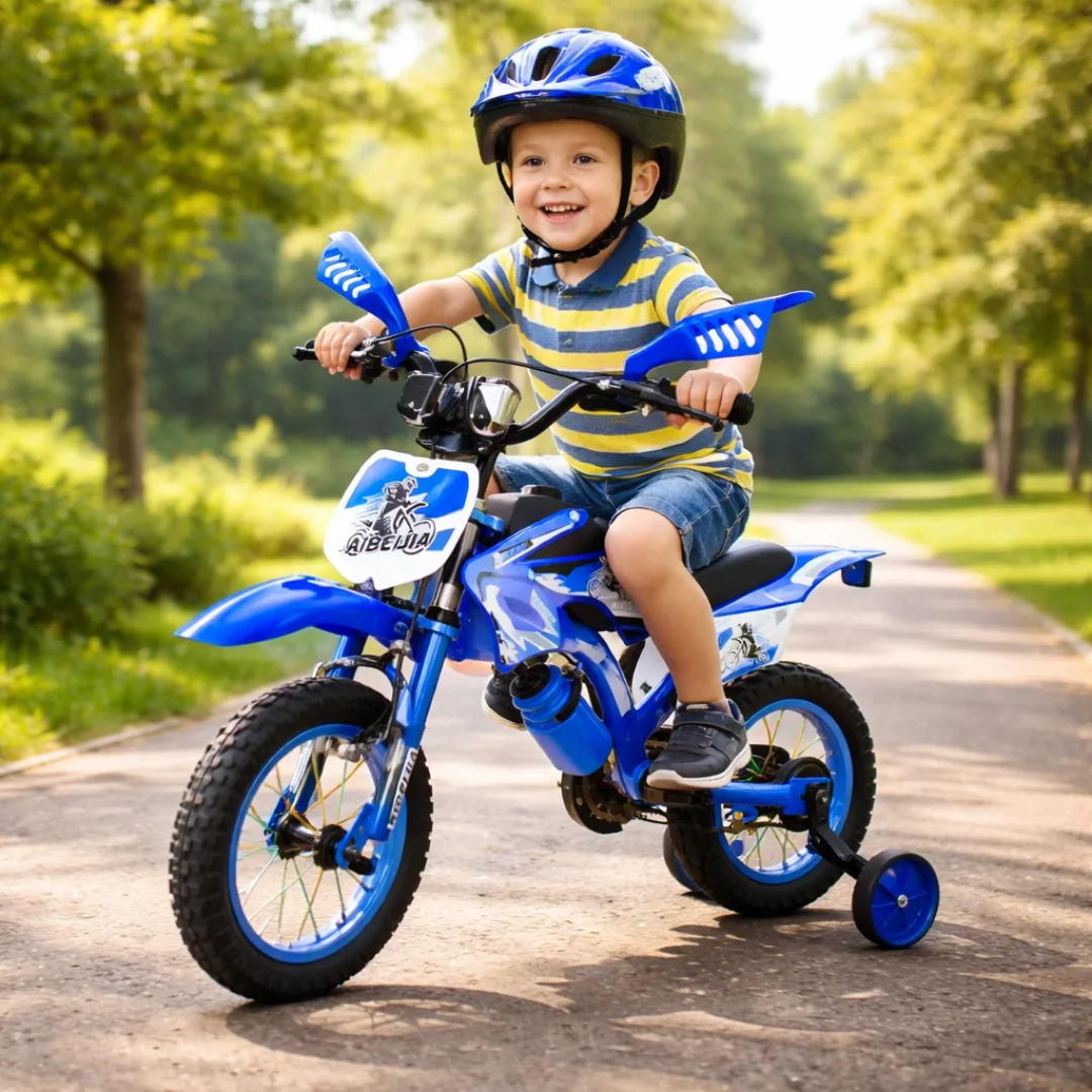 Bici Moto Para Niños Rodado 16 Con/sin Rueditas + Caramañola