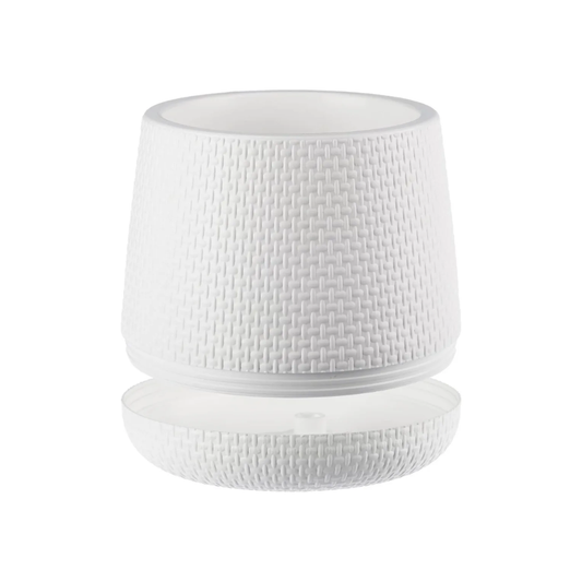 Maceta Con Plato De Drenaje 23cm Resistente PVC