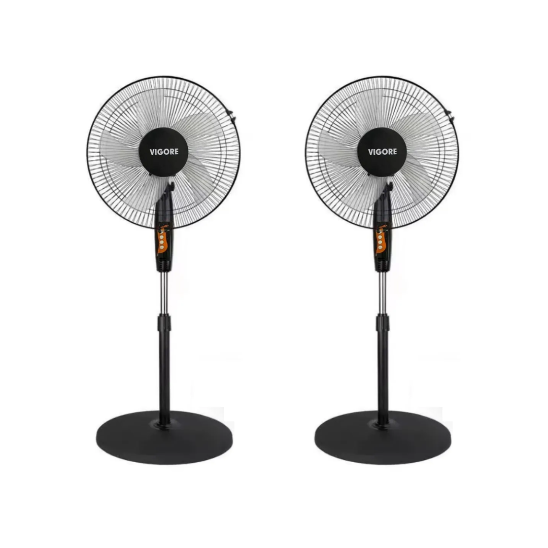 Pack 2 Ventiladores De Pie Giratorio 16 Pulgadas 3 Velocidades