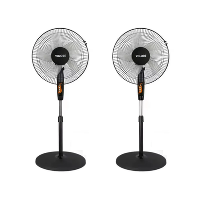 Pack 2 Ventiladores De Pie Giratorio 16 Pulgadas 3 Velocidades