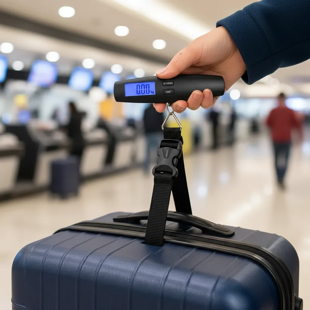 Balanza Para Equipaje Digital Portátil 50kg Con Función Tara