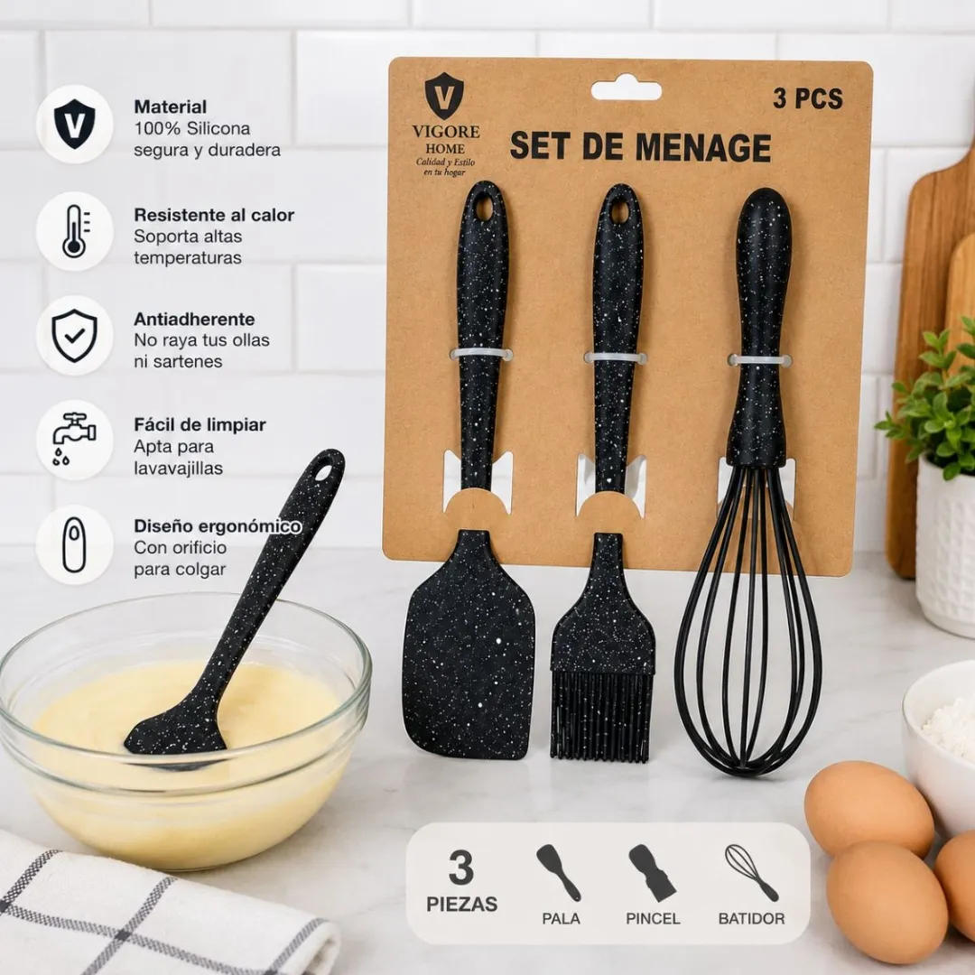 Set De Menaje 3 Pcs - Artículos De Cocina