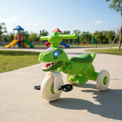 Buggy Triciclo Dinosaurio Para Niños Con Luces Y Sonido