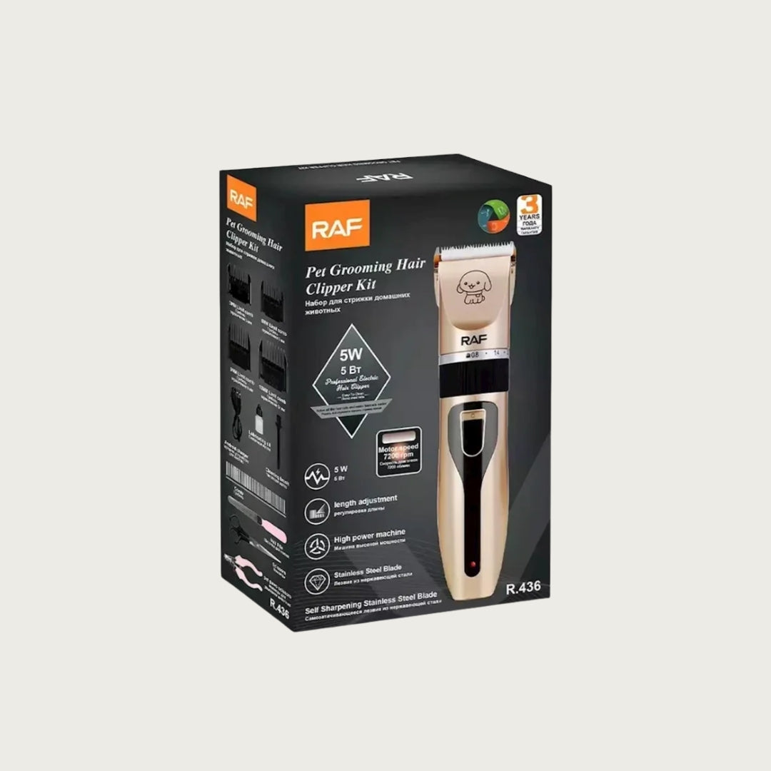 Maquina Corta Pelo Inalambrica Mascotas + Kit De Accesorios