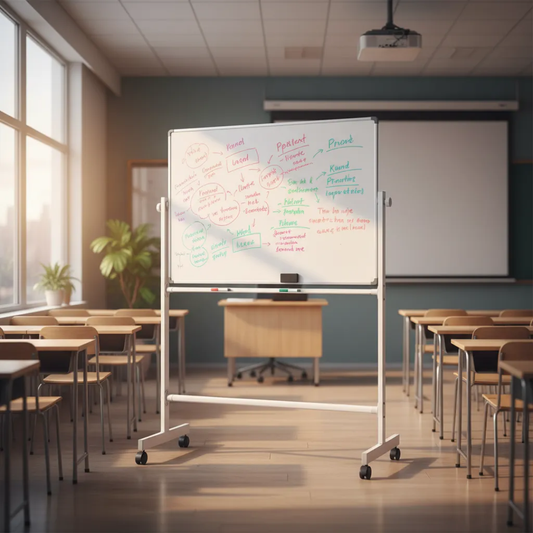 Soporte Móvil Ajustable Para Pizarras Con Ruedas 130x200cm