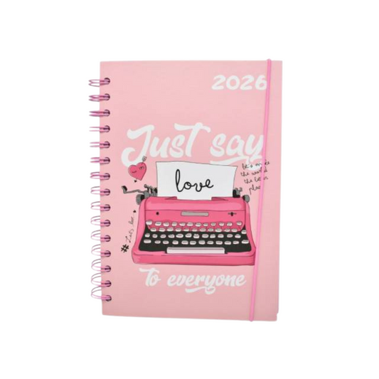 Agenda 2026 Diseño máquina retro