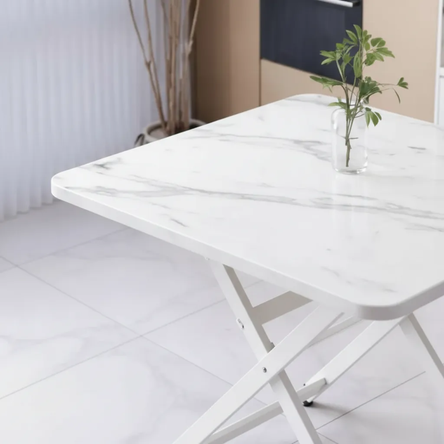 Mesa Auxiliar Ratona Plegable Cuadrada