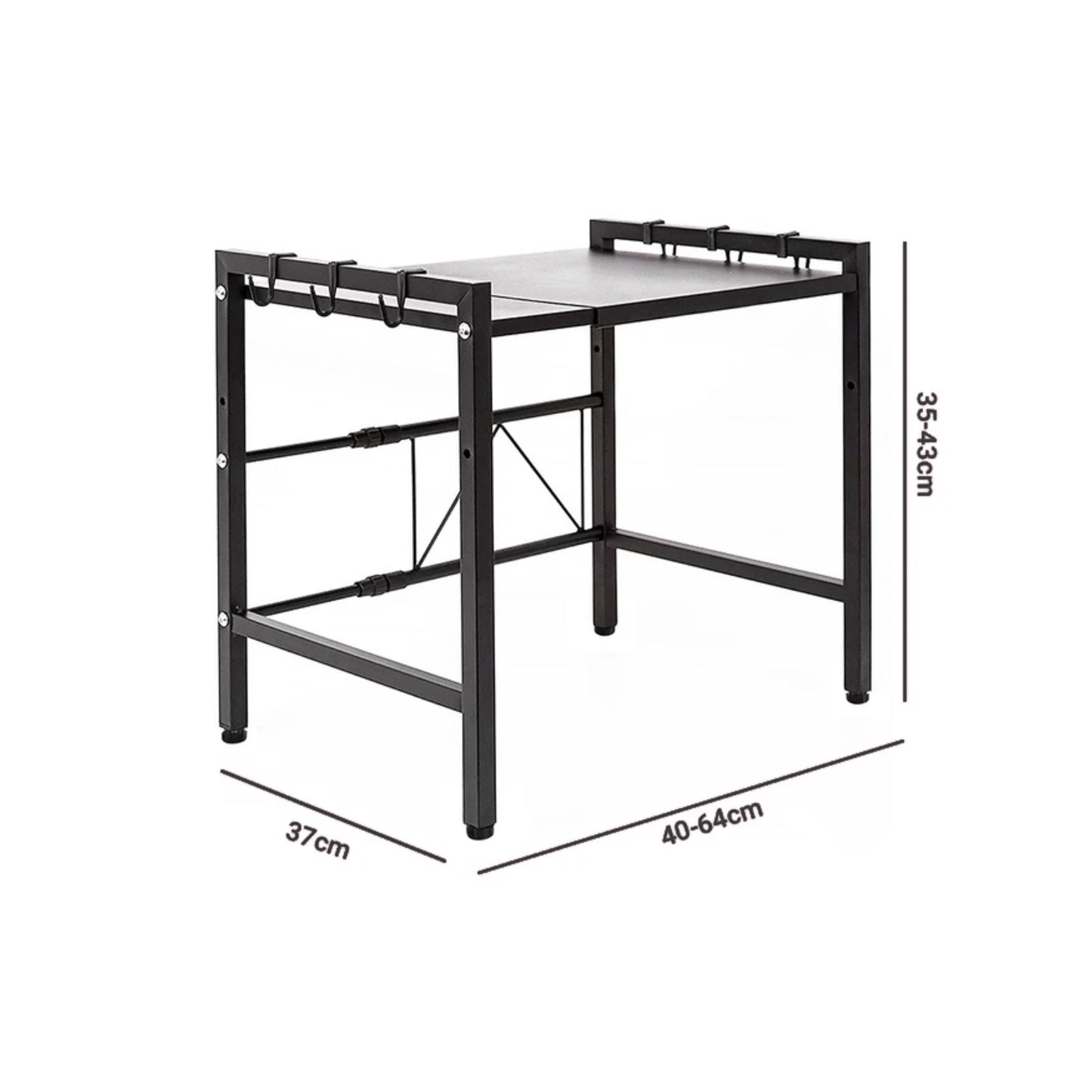 Rack Metálico Multiuso Organizador Ajustable Ideal para Microondas