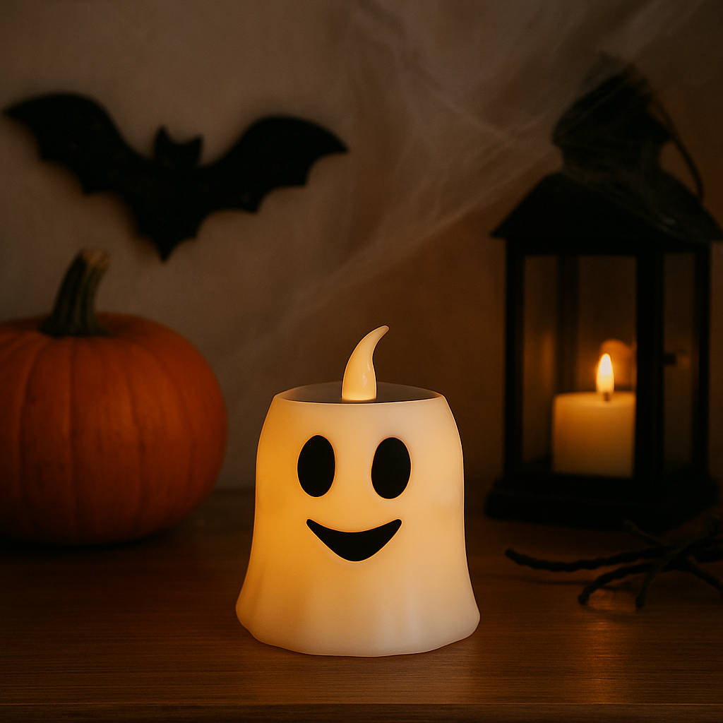 Vela LED fantasma Halloween