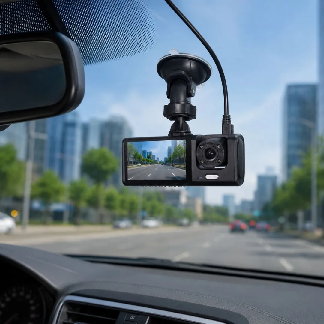 Camara Para Auto Frontal + Trasera Dashcam Full Hd Seguridad