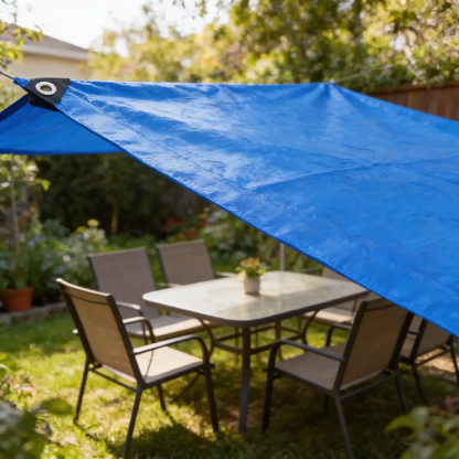 Lona Impermeable Exterior Con Ojales 6x8m Resistente Al Sol