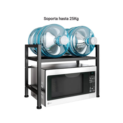 Rack Metálico Multiuso Organizador Ajustable Ideal para Microondas