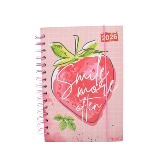 Agenda 2026 Diseño con fruta