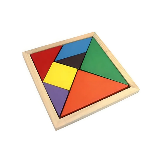 Rompecabezas Tangram de Madera Didáctico para Niños y Niñas