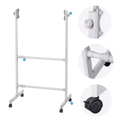 Soporte Móvil Ajustable Para Pizarras Con Ruedas 130x200cm