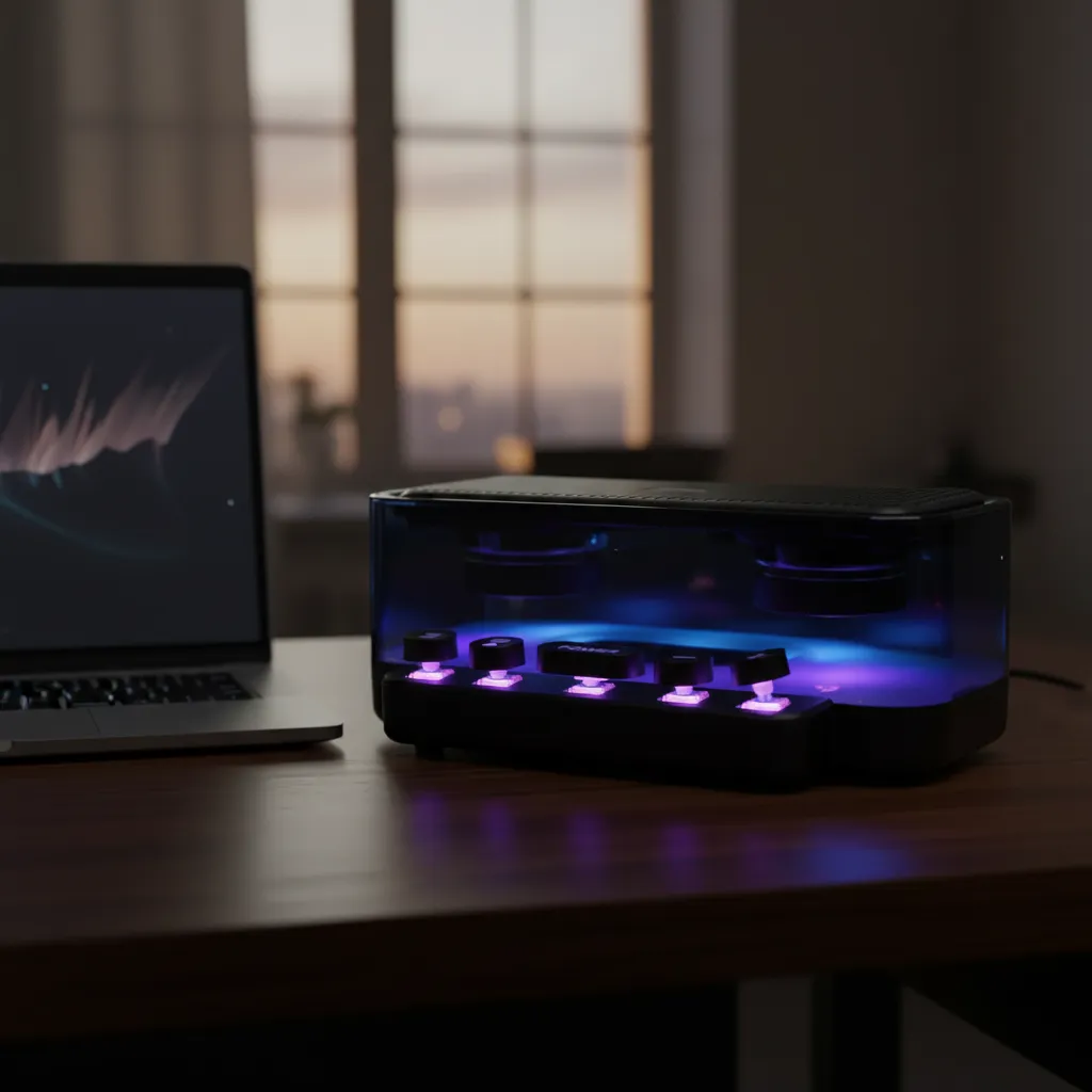 Parlante Bluetooth Con Luces Led Teclado