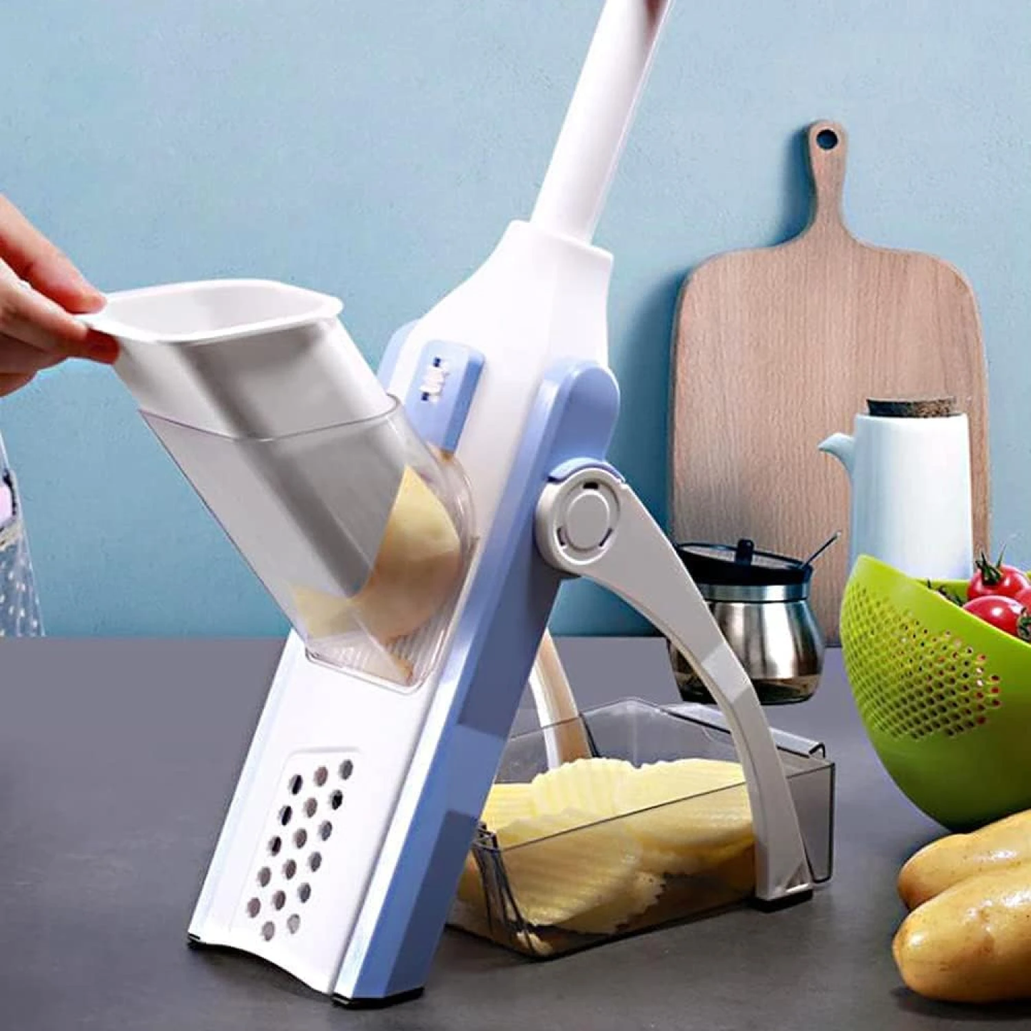 Cortador de Verduras Multifunción 4 en 1 - GRIS