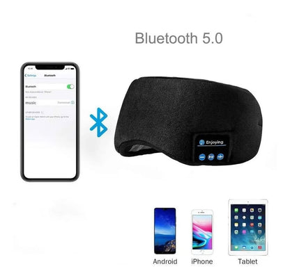 Antifaz Para Dormir Bluetooth Con Auriculares para Viaje o Descanso