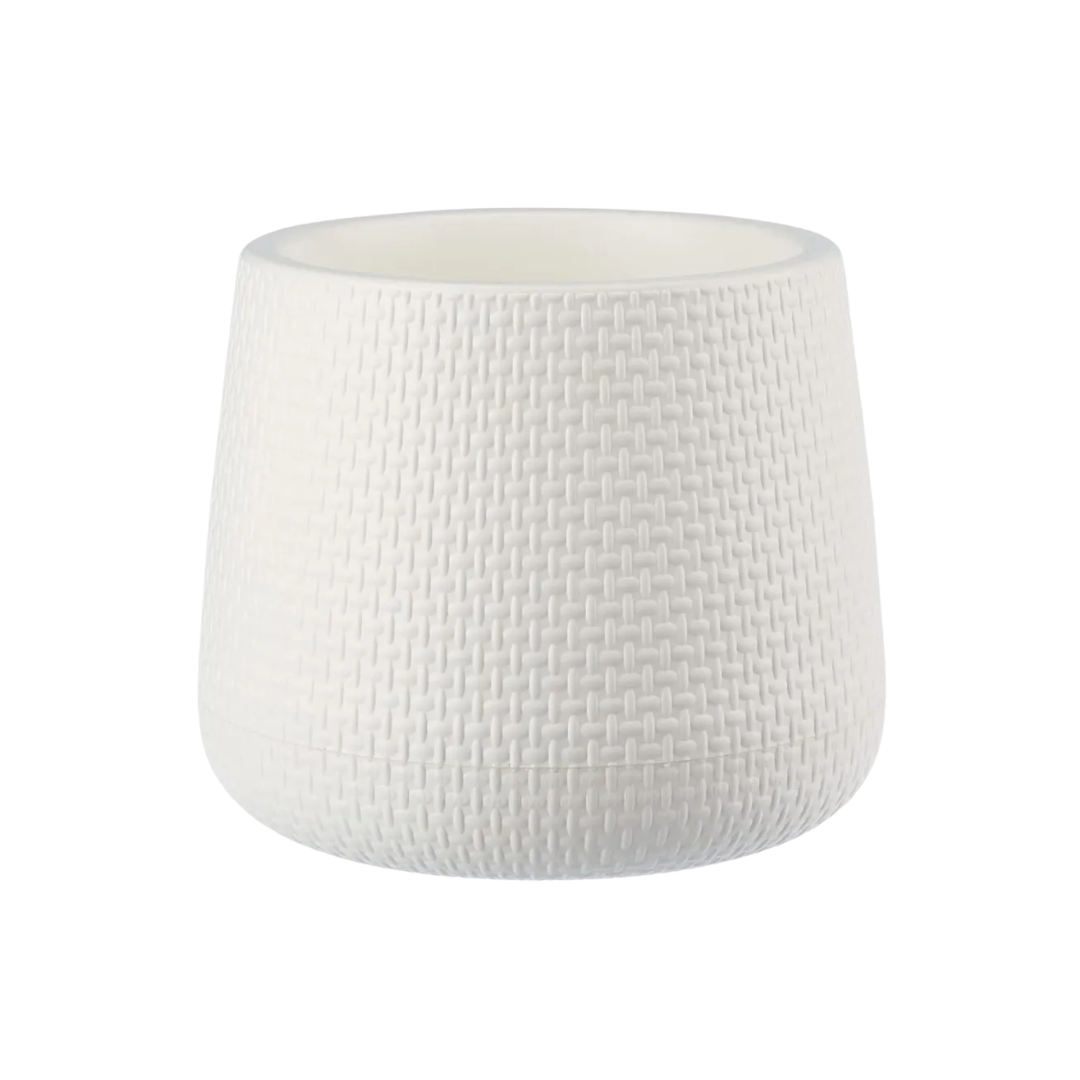 Maceta Con Plato De Drenaje 23cm Resistente PVC