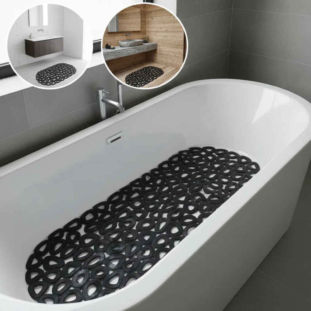 Alfombra Para Baño Antideslizante Ducha De Goma Tapete