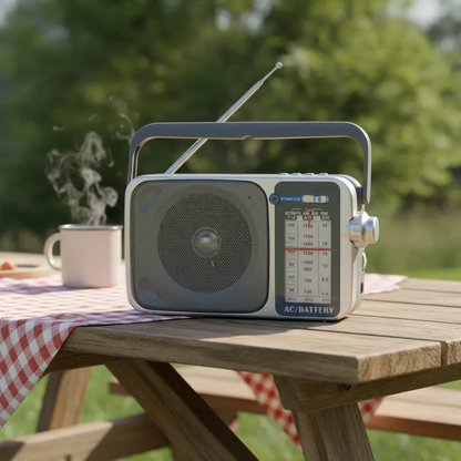Radio Portátil Am Fm Sw Bluetooth Mp3 Usb Pilas 220v Antena