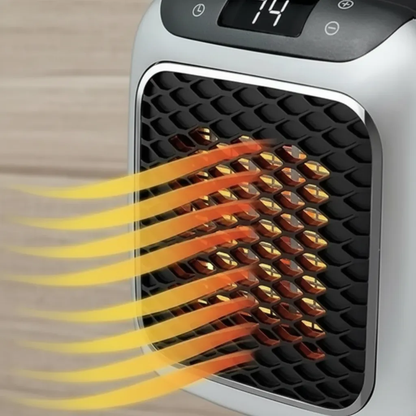 Mini Calentador Eléctrico Cerámico Con Control Pared 800w