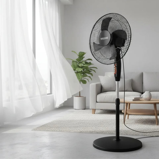 Pack 2 Ventiladores De Pie Giratorio 16 Pulgadas 3 Velocidades