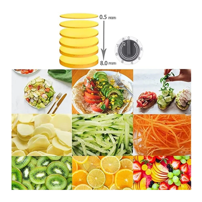 Cortador de Verduras Multifunción 4 en 1 - GRIS