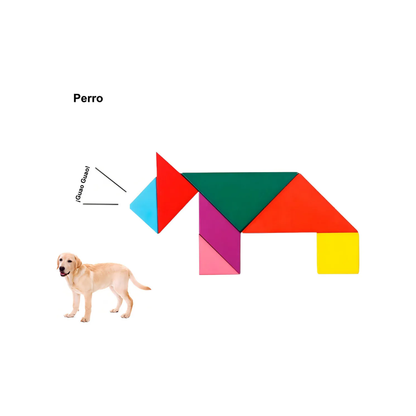 Rompecabezas Tangram de Madera Didáctico para Niños y Niñas