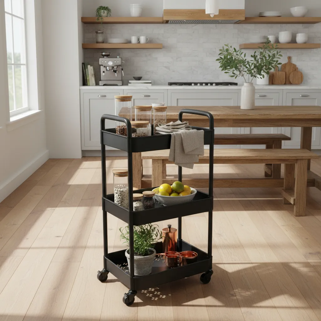 Carro Organizador Con Ruedas 3 Canastos