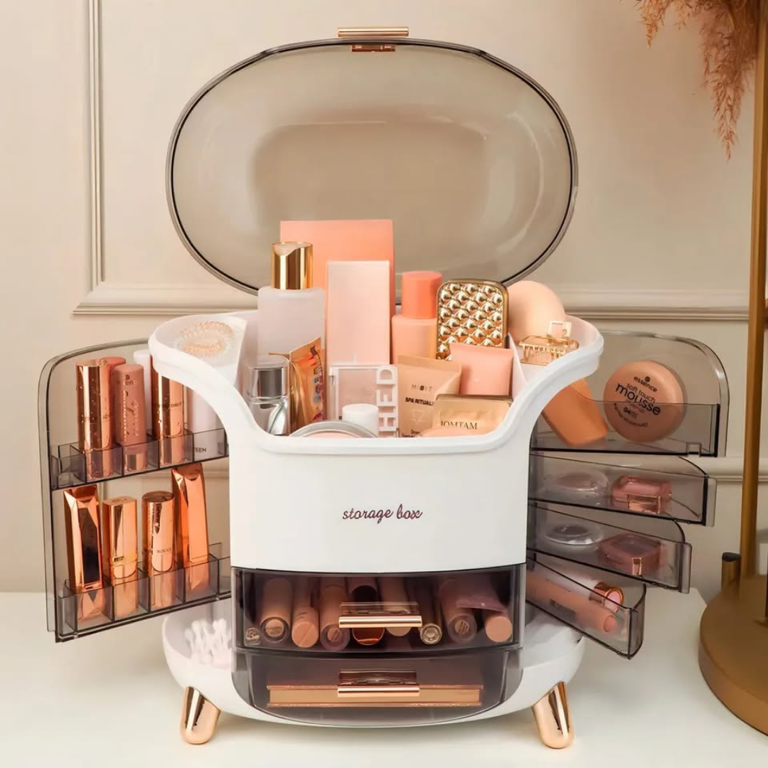 Organizador de Maquillaje y Cosmeticos Grande Con Visor
