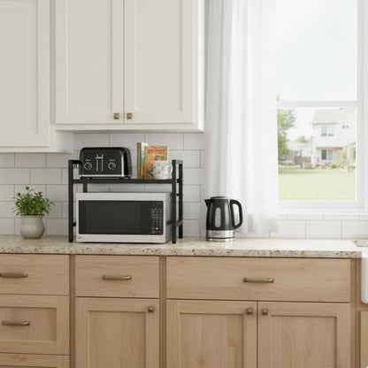 Rack Metálico Multiuso Organizador Ajustable Ideal para Microondas