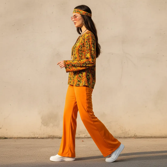 Disfraz Adulto Hippie Unisex Retro Nostalgia Fiesta Tematica